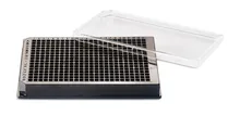 Plăci microtest Rotilabo®-384-well, negre, fund plat, 100 bucăți
