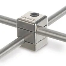 Cleme duble, pătrate, Laboral, pentru tijă Ø 12-13 x 12-13 mm, 1 buc.