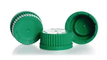 Capace cu filet, cu garnitură de etanșare, PP, verde, filet 45, 10 bucată(ți)