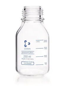Sticlă cu gât filetat DURAN®-pressure plus, transparentă, 250 ml, 1 bucată(ți)