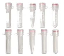Vials de reacție cu capac filetat, PP, sterile, autoportante, 1.5 ml, 500 bucată(ți)