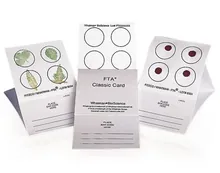 Carduri speciale FTA®-cards, MINI cu indicator de culoare, de la Whatman, 2 zone