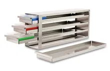 Rack-uri crio, modul dulap, 4 x 4 compartimente, pentru cutii H 75 mm, 1 buc.