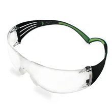 Ochelari de protecție SecureFit 400, negru/verde, lentilă clară, 1 bucată
