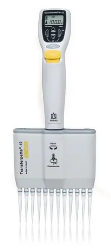 Pipetă microlitrică multicanal Transferpette® electronică cu 12 canale