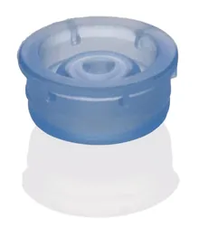 Capac (rotund) pentru microcuvete, portocaliu, 100 bucăți