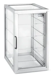 Exicator-stea, acril, cadru aluminiu, 4 rafturi variabile, 1 tavă de bază, 45 l