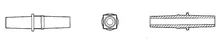 Rotilabo®-Luer-connectors, PP, transparent, LM pe LM, 10 buc.