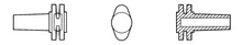 Rotilabo®-Luer-stoppers, PP, transparent, LM-Slip pentru LF, 10 buc.