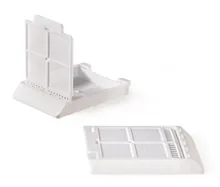 Casete de încorporare pentru biopsii Micromesh(TM), din polimer acetal, culoare albă