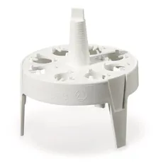 Suport pentru tuburi de microcentrifugă, rotund, PP, pentru tuburi de 1/1.5/2 ml, 8 orificii, 1 buc.