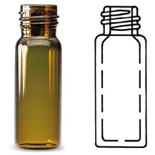 Flacoane Rotilabo®-sample 2 ml, sticlă borosilicată, maro, 200 bucăți