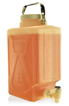 Canistră fluorurată, cu robinet de golire, HDPE, 20 l, 1 bucată