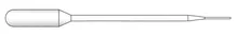 Pipete Pasteur cu vârf ultra-subțire, LDPE, nesterile, L157 mm, 3.5 ml