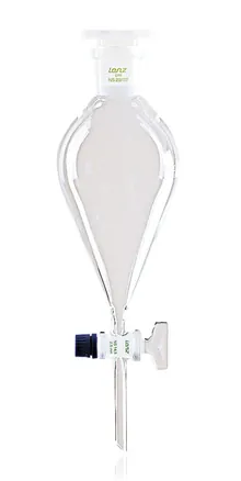 Pâlnie de separare, cu robinet de sticlă, DURAN®, formă conică, 250 ml, 1 bucată