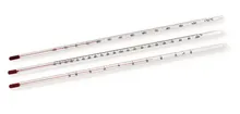 Termometre de sticlă standard, domeniu de măsurare -10 până la +60 °C, 1 buc.