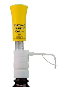 Dozator FORTUNA® OPTIFIX® SAFETY, acoperit cu PTFE, 10 - 50 ml, 1 bucată