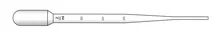Pipete Pasteur de unică folosință, gradate, LDPE, sterile, 20 buc./pachet, L 152mm,1.8ml