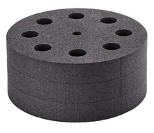 Accesoriu p. atașament universal VG 3.3, inserție pentru eprubete pentru 8 tuburi Ø 20 mm