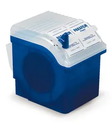 Cutie Rotilabo®-dispenser, ABS, albastru, L 171 x l 120 x H 144 mm, 1 bucată