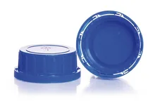 Capace cu sigiliu de inviolabilitate, albastre, filet 54, formă scurtă, PP, 10 bucăți
