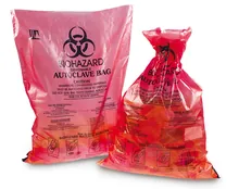 Pungi de eliminare Sekuroka® - Biohazard, PE, L 210 x H 290 mm, grosime 20 µm