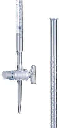 Biurete cu dungi Schellbach, cl. AS, robinet drept din sticlă DURAN®,, 25 ml