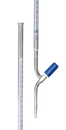 Biurete cu dungi Schellbach, cl. AS, robinet drept cu ventil DURAN®,, 50 ml