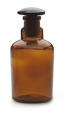 Sticlă cu picurător, sticlă maro, 50 ml, 1 buc.