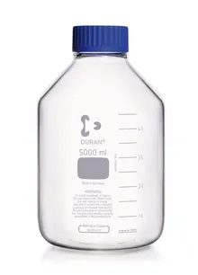 Sticlă cu filet cu gât larg DURAN®, sticlă transparentă, 5 l, filet GLS 80, 1 bucată