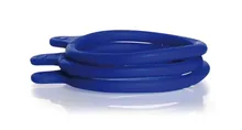 Inele de identificare DURAN® Bottle Tags, silicon, GL 56, albastru, 20 bucăți