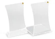 Ecrane de protecție Sekuroka®-radiation, în formă de clepsidră, bază îndoită, radiații gamma
