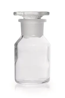 Sticlă de depozitare cu gât larg, dop de sticlă, sticlă sodocalcică, clară, 500 ml