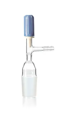 Robinet pentru exicatoare, tip Novus, tub cu șlif lateral, șlif standard 24/29