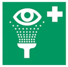 Indicator de salvare, ISO 7010, luminiscent, spălare ochi, 1 bucată
