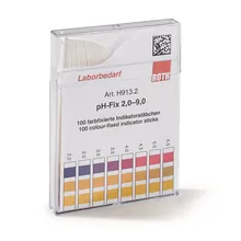 Benzi indicatoare universale pH-Fix, în cutie pătrată de plastic, pH 2 - 9, 100 bucăți