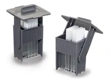 Suport lame microscop ROTILABO®, gri, L 60 x W 64 x H 97 mm, 1 bucată