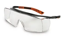 Ochelari de protecție peste ochelari 5X7, lentilă clară, ramă gun metal/portocaliu, 1 bucată