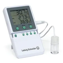 Termometru cu certificat de fabrică, domeniu de măsurare -50 până la +70 °C / +-0,3 °C