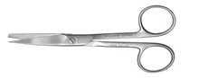 Foarfecă, fiziologie, ascuțit-rotund, dreaptă, L 130 mm, autoclavabilă, 1 buc.