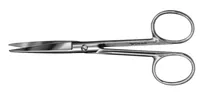 Foarfecă, fiziologie, ascuțită-ascuțită, dreaptă, L 130 mm, autoclavabilă