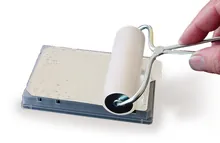 Rolă Rotilabo®-sealing, cadru metalic, rolă cauciuc, L 10 cm, 1 buc.