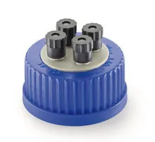 Flacoane HPLC cu sistem de dispensare, PP, capac filetat GL45 cu 4 gâturi filetate