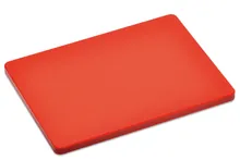Tocător, plastic, roșu, L 400 x l 300 x H 20 mm, 1 bucată
