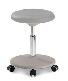 Scaun de laborator Labster, gri, cu rotile, înălțime șezut 450-650 mm, 1 bucată