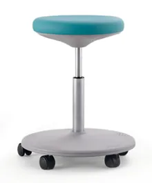 Scaun de laborator Labster, mentă, cu rotile, înălțime șezut 450-650 mm, 1 bucată