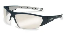 Ochelari de protecție UV i-works, UVEX, negru/gri, oglindă argintie, gri, 1 bucată