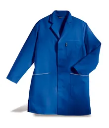 Halat de lucru bărbați, albastru-albăstrele, m.52/54, 100 % bumbac, mâneci lungi, 1 bucată