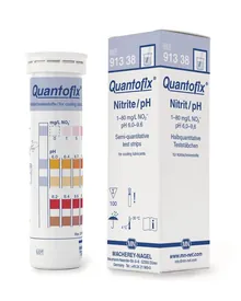 Quantofix® benzi de testare, nitrit/pH, L 95 x W 6 mm, 100 bucăți
