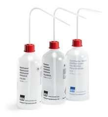 Rotilabo® flacon de spălare de siguranță, 500 ml, LDPE, imprimat, Apă dist., 1 bucată